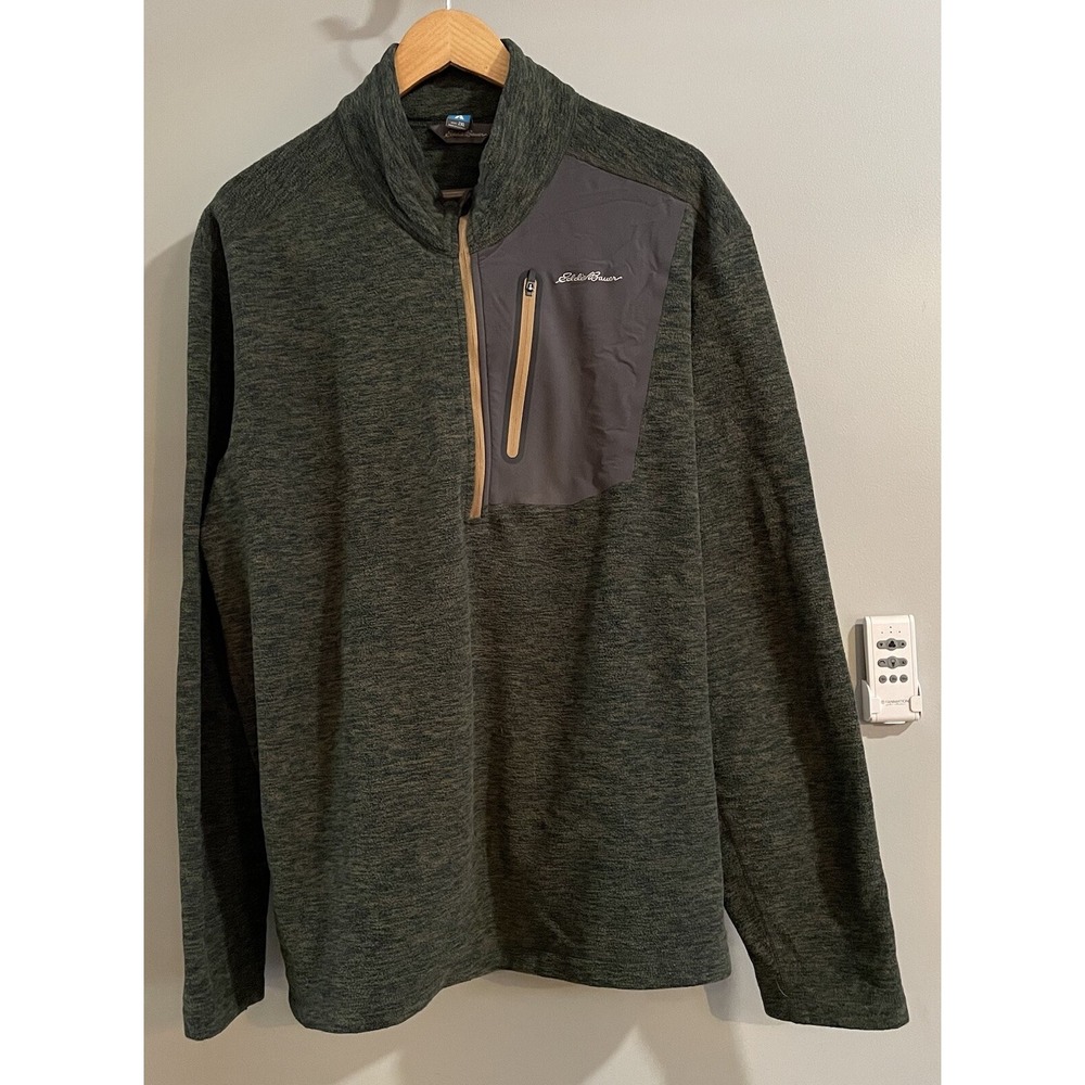 Eddie Bauer Sweater First Ascent Fleece 1/2 Zip Mock Neck Long Sleeve Mens XXL